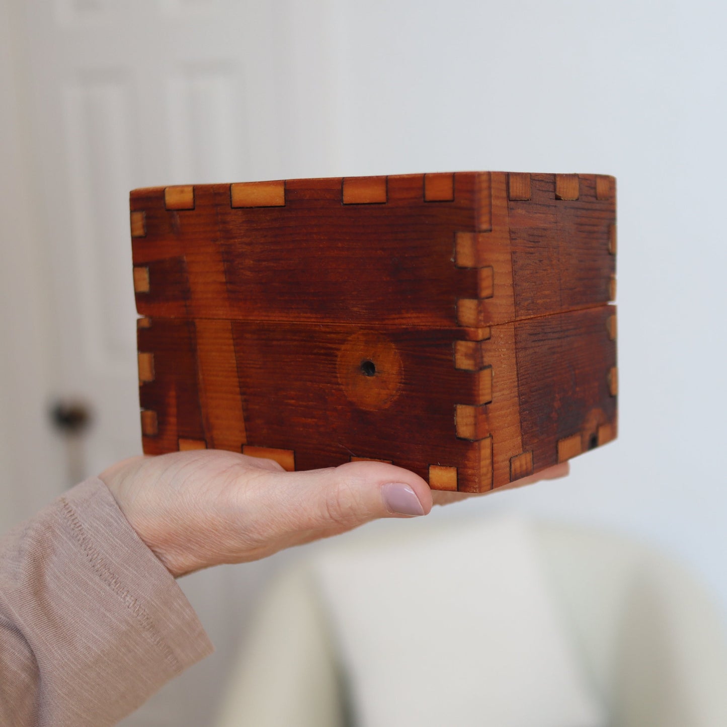 365 Card Storage Box - Reclaimed Piano Wood
