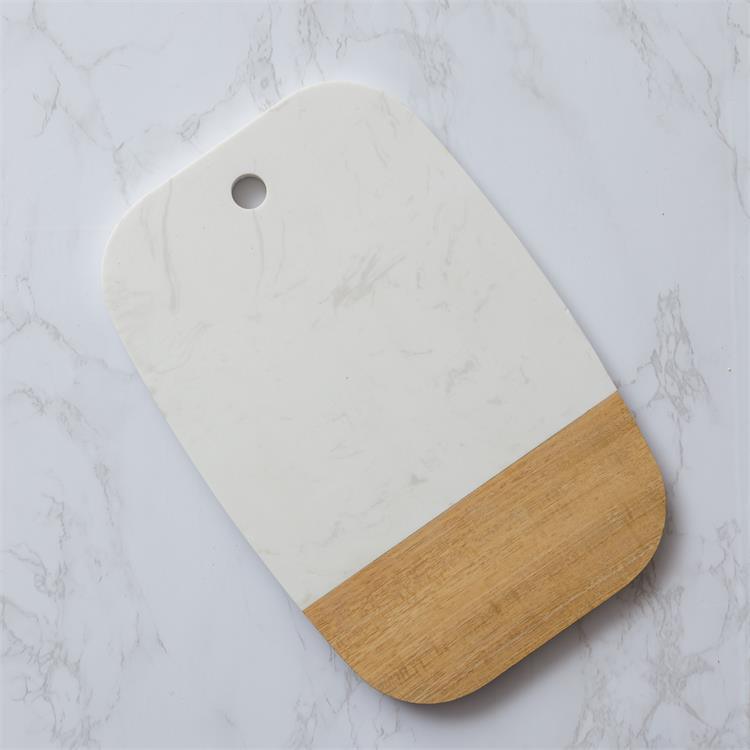 Martha Acacia Serving Board - 12x8 Acacia Wood & Marble