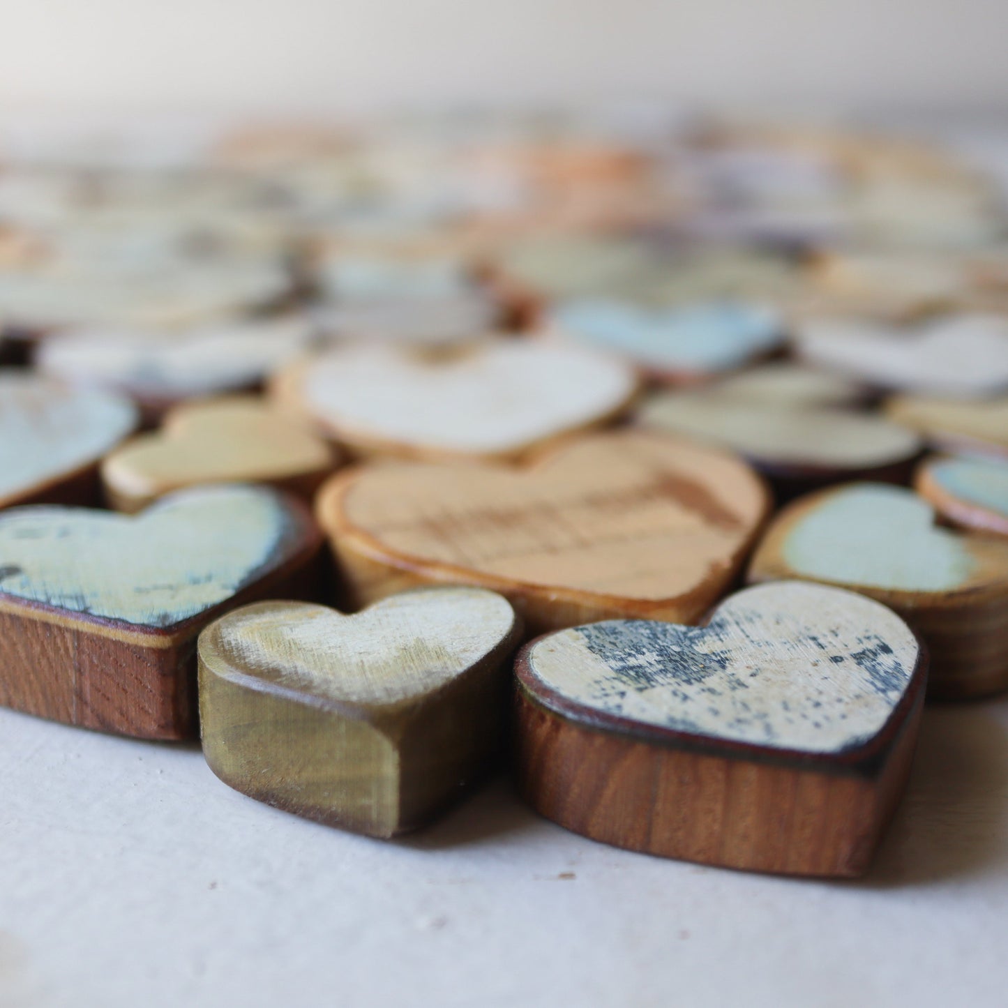 Heart of Hearts Wood Art - Handmade Reclaimed Wood Mosaic