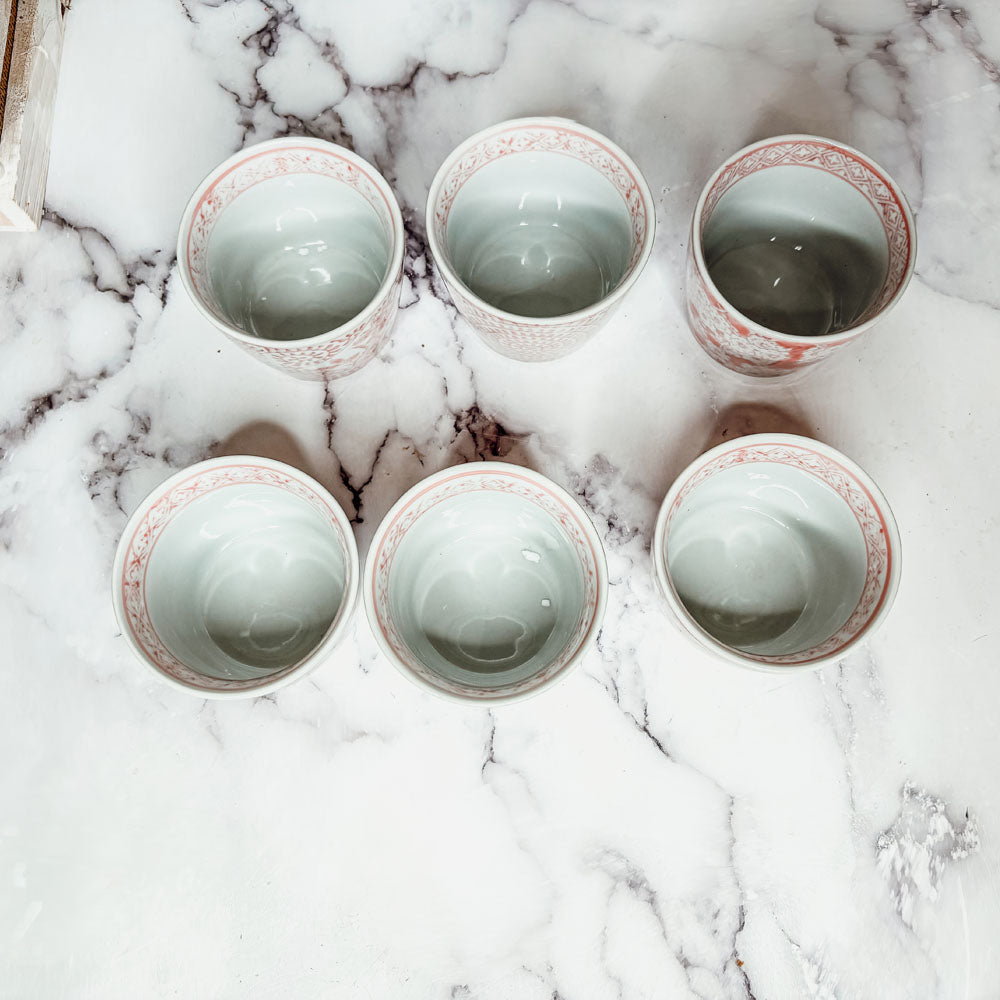 Mini Pink Hand-Painted Porcelain Cachepot