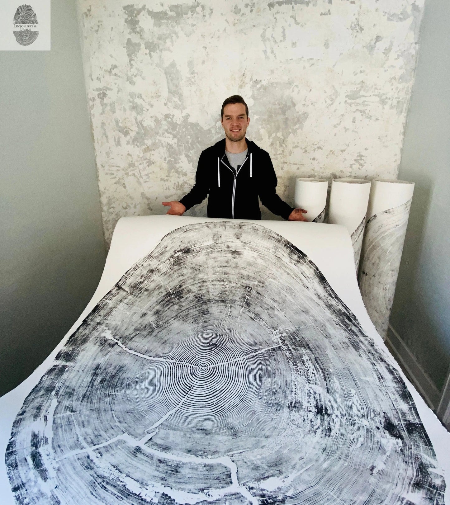 372-Year-Old Sitka Spruce Tree Ring Print Set - 3x 24x36