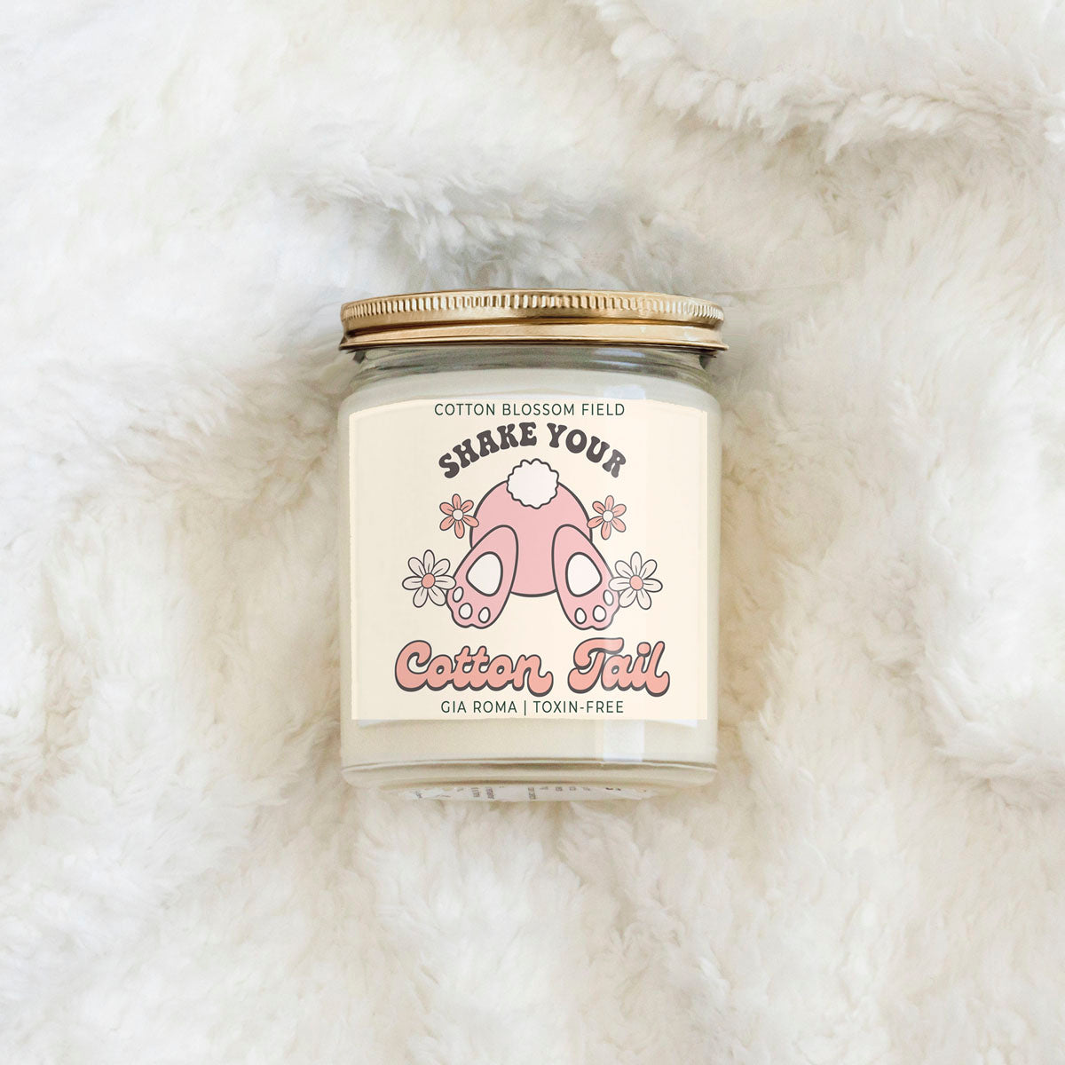 Cotton Blossom Retro Candle - 9oz Soy Blend