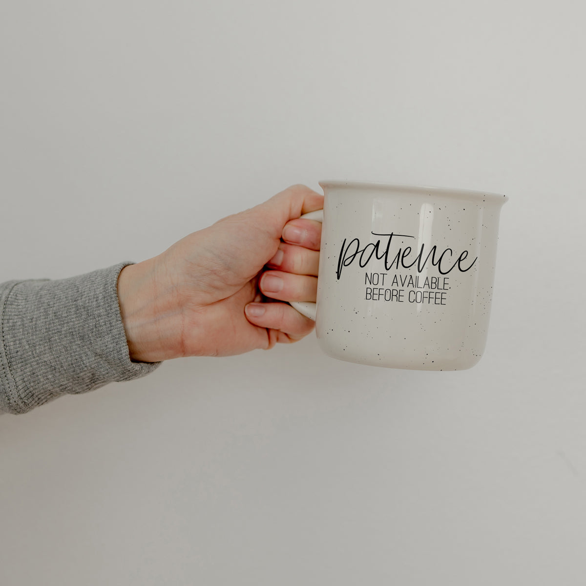 Patience Ceramic Coffee Mug - 14oz Campfire Style