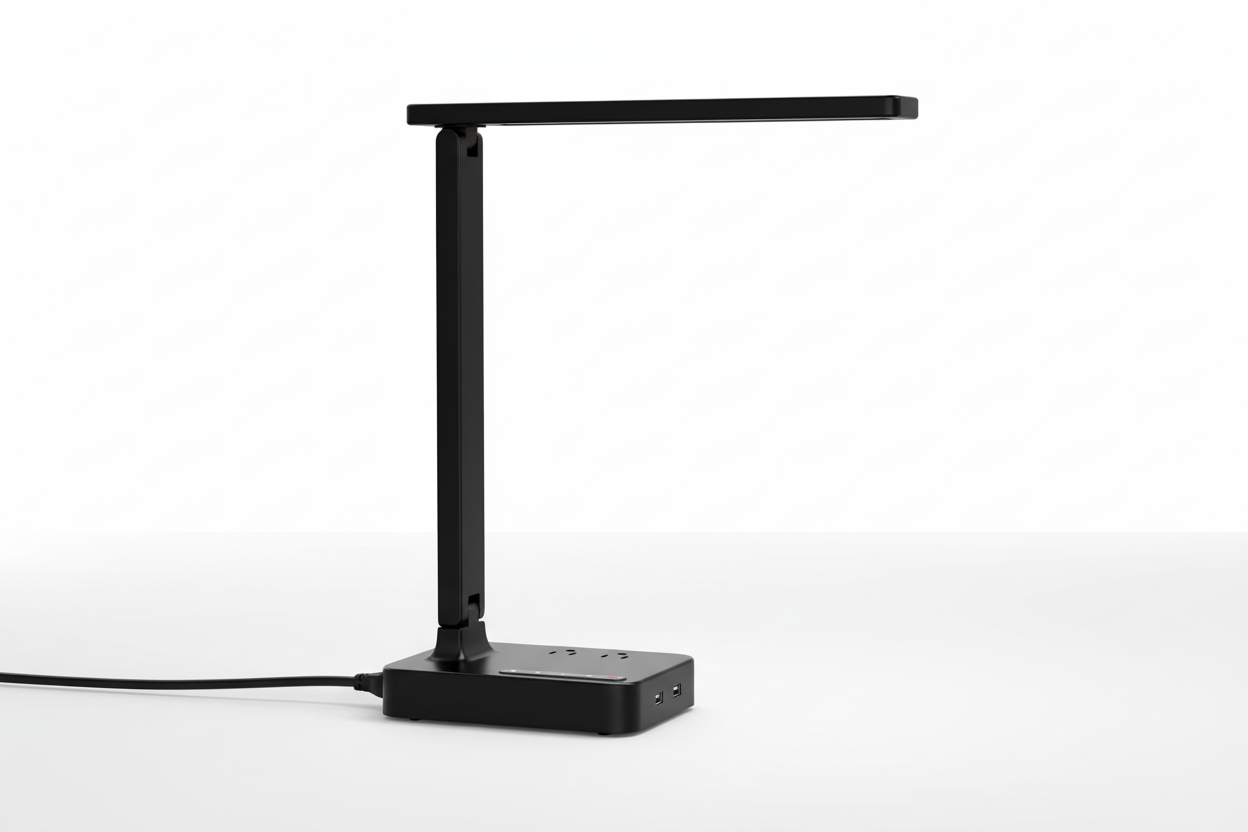 Power Strip LED Desk Lamp - Single Cord