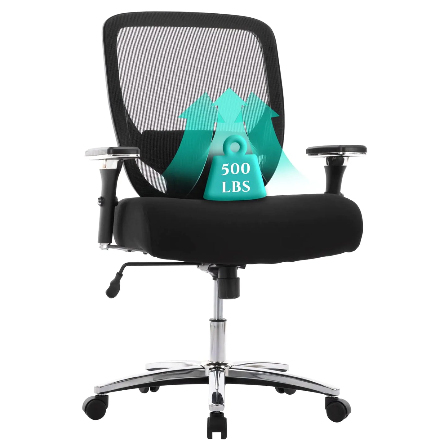 Big and Tall Office Chair - Executive Chair with Wide Thick Seat