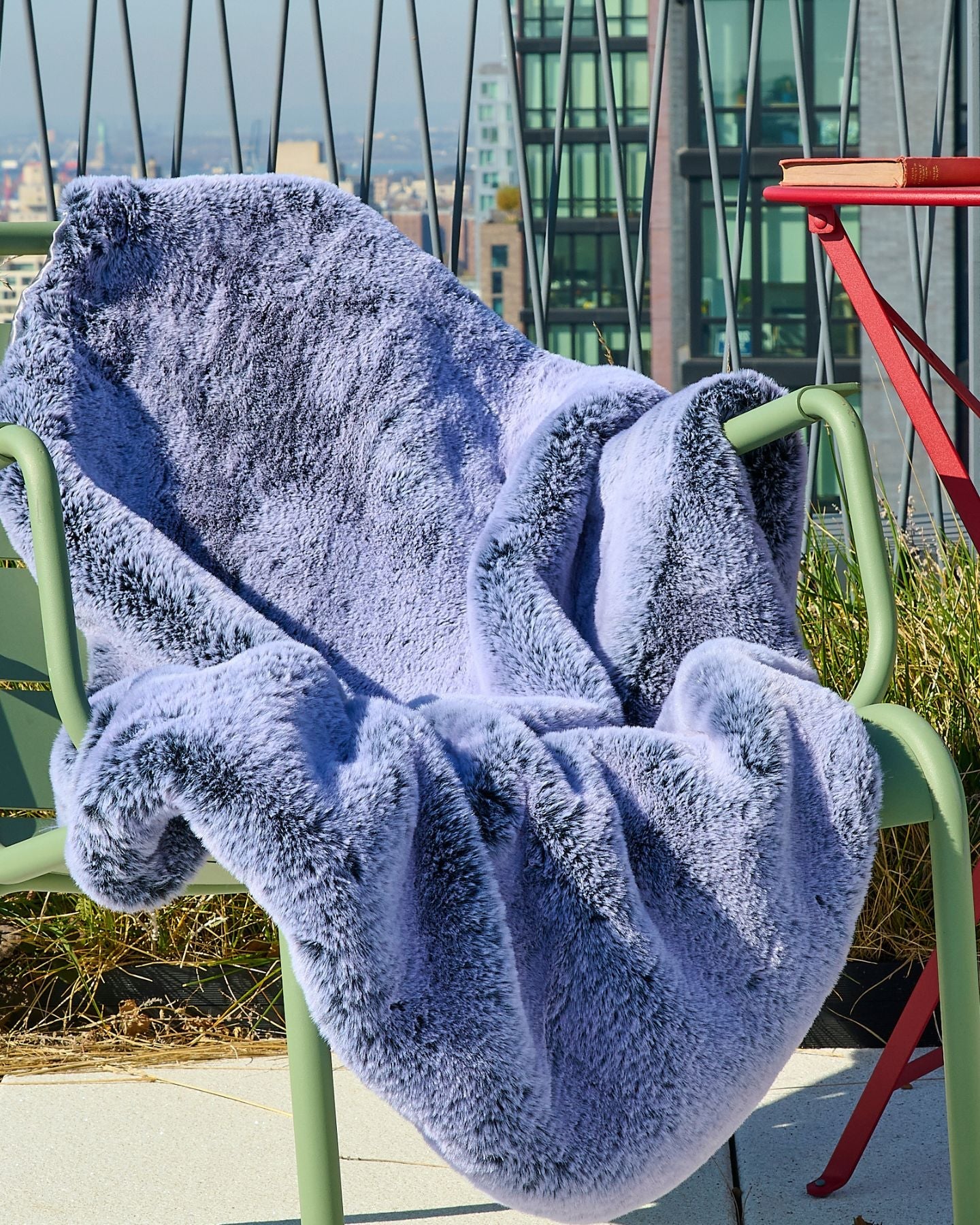 City Mink Waterproof Faux Fur Lap Blanket