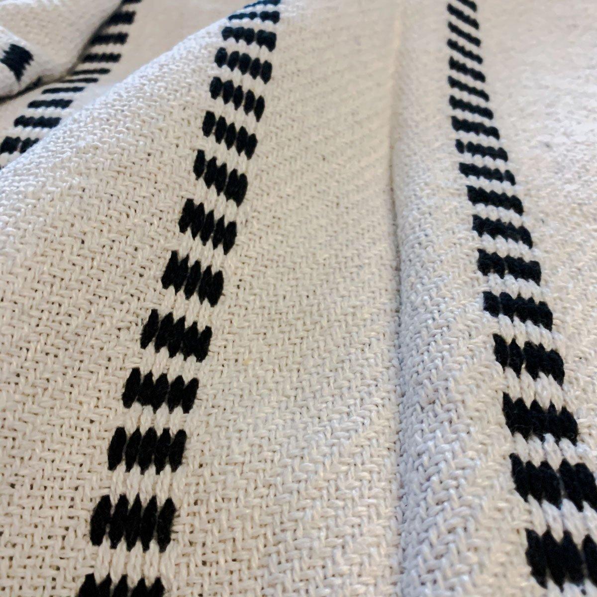 Walk The Line Throw Blanket - 54x65 Organic Cotton