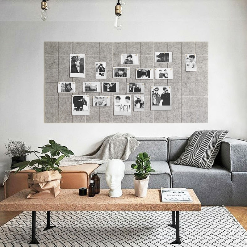 Nordic Felt Letter Board - Wall-Mounted Message & Photo Display
