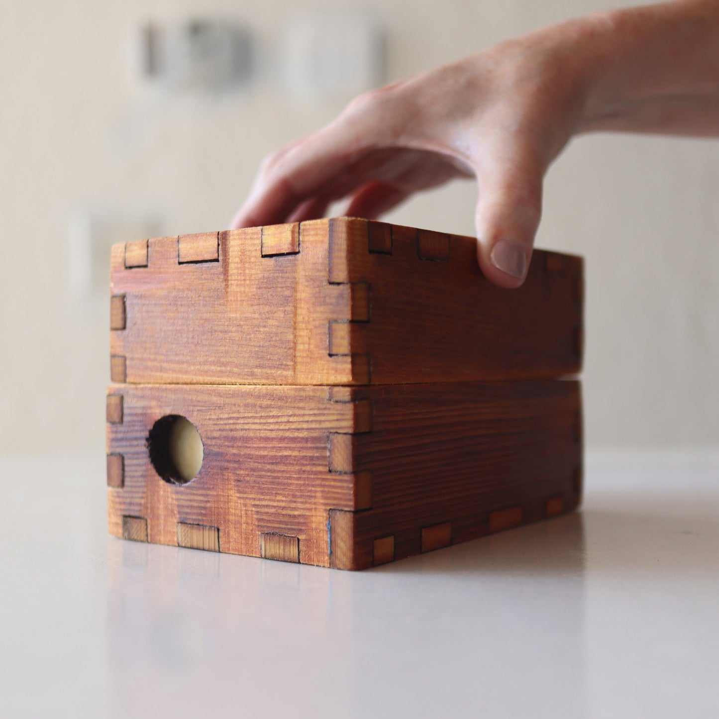 365 Card Storage Box - Reclaimed Piano Wood