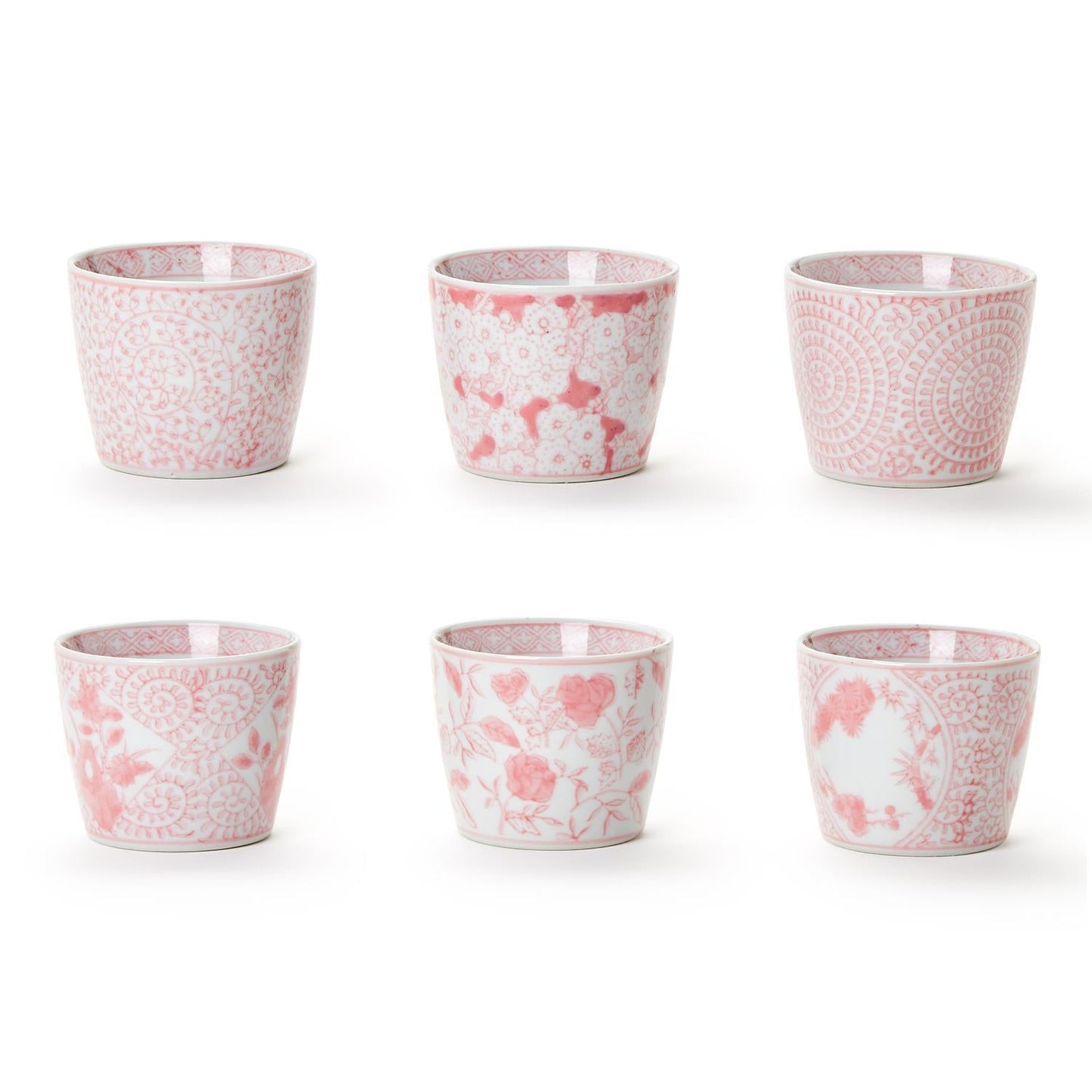 Mini Pink Hand-Painted Porcelain Cachepot