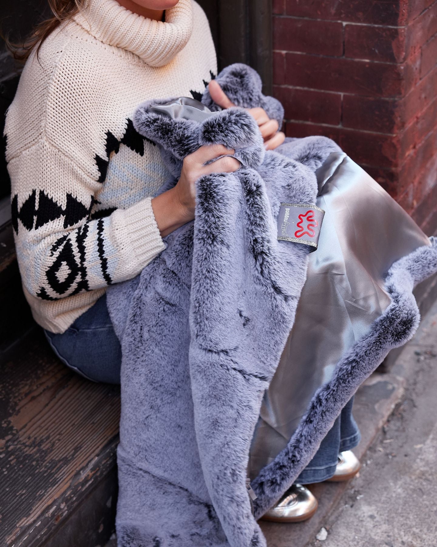 City Mink Waterproof Faux Fur Lap Blanket