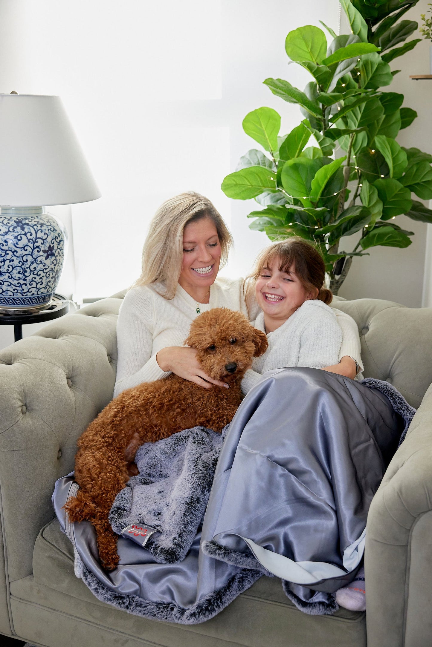 City Mink Waterproof Faux Fur Lap Blanket