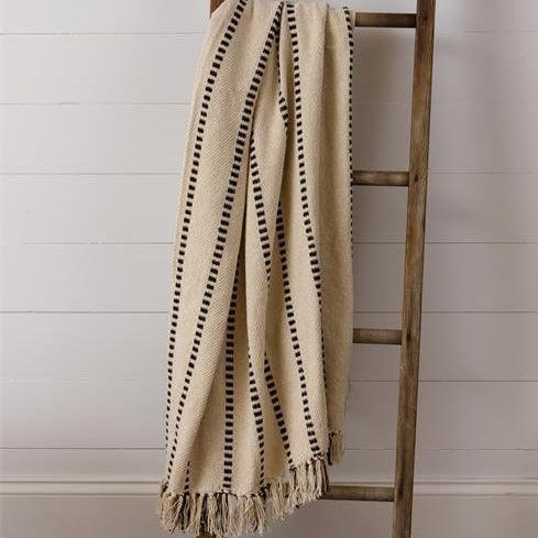 Walk The Line Throw Blanket - 54x65 Organic Cotton