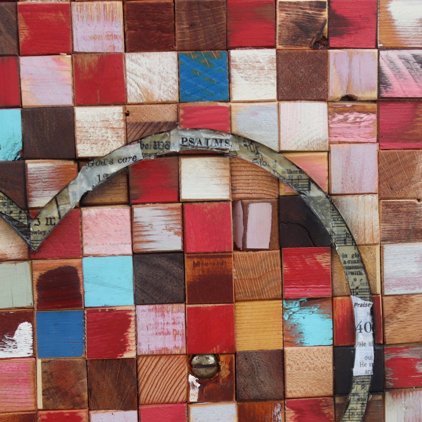 New Song In My Heart Mosaic Art Print - Psalm 40 - 20x20"
