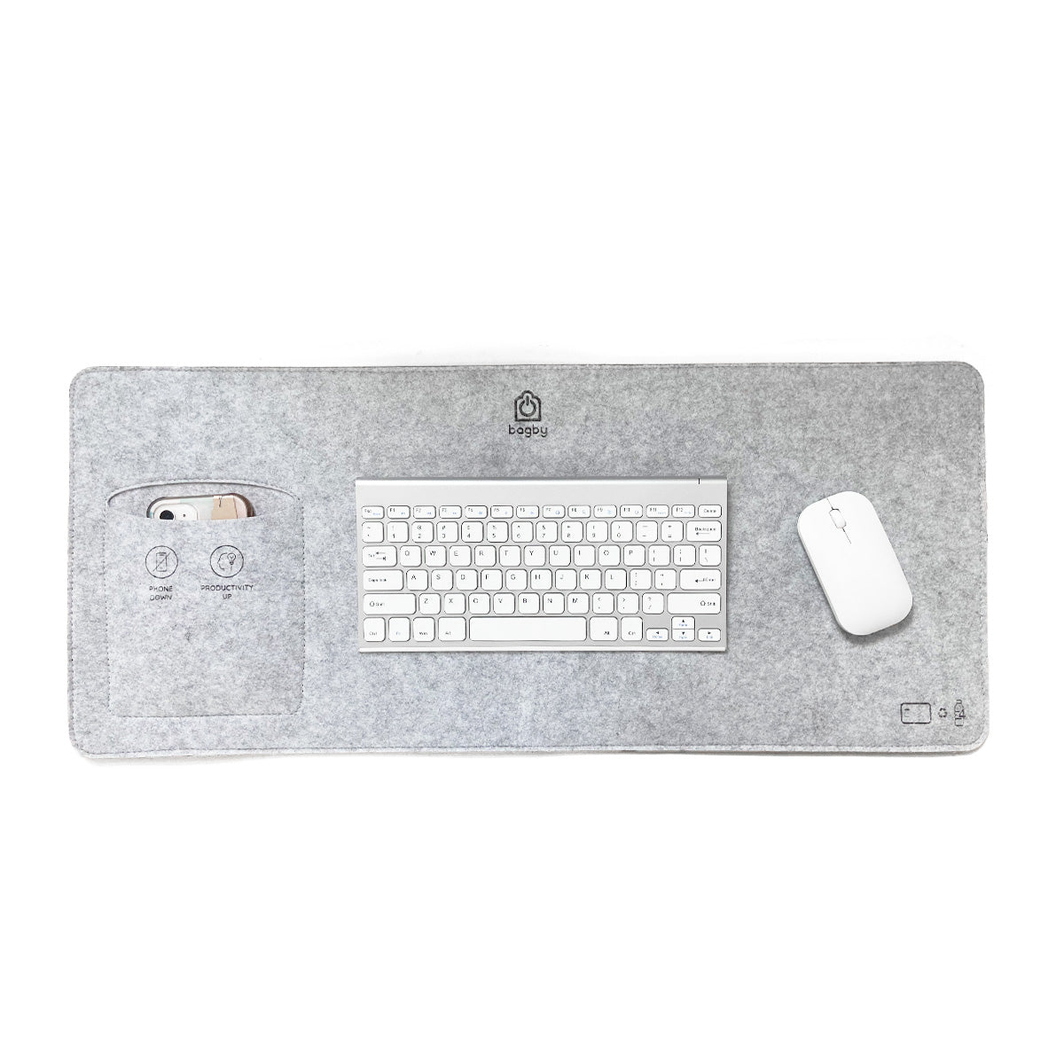 Bagby MAT No-Phone Desk Pad - Focus-Enhancing Workspace Organizer