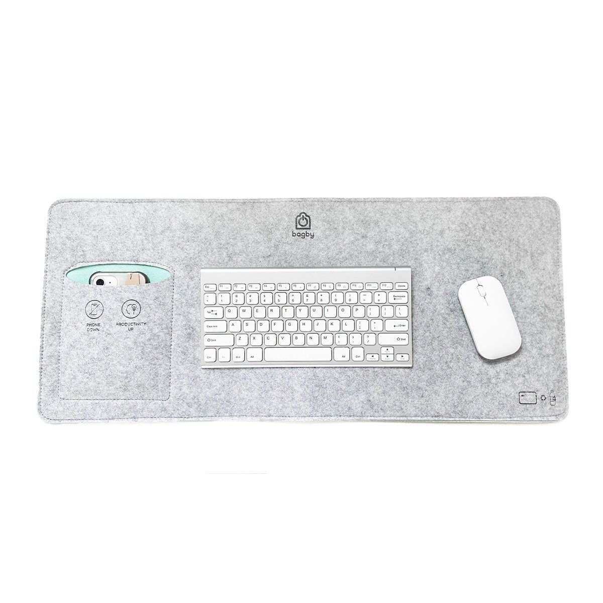 Bagby MAT No-Phone Desk Pad - Focus-Enhancing Workspace Organizer