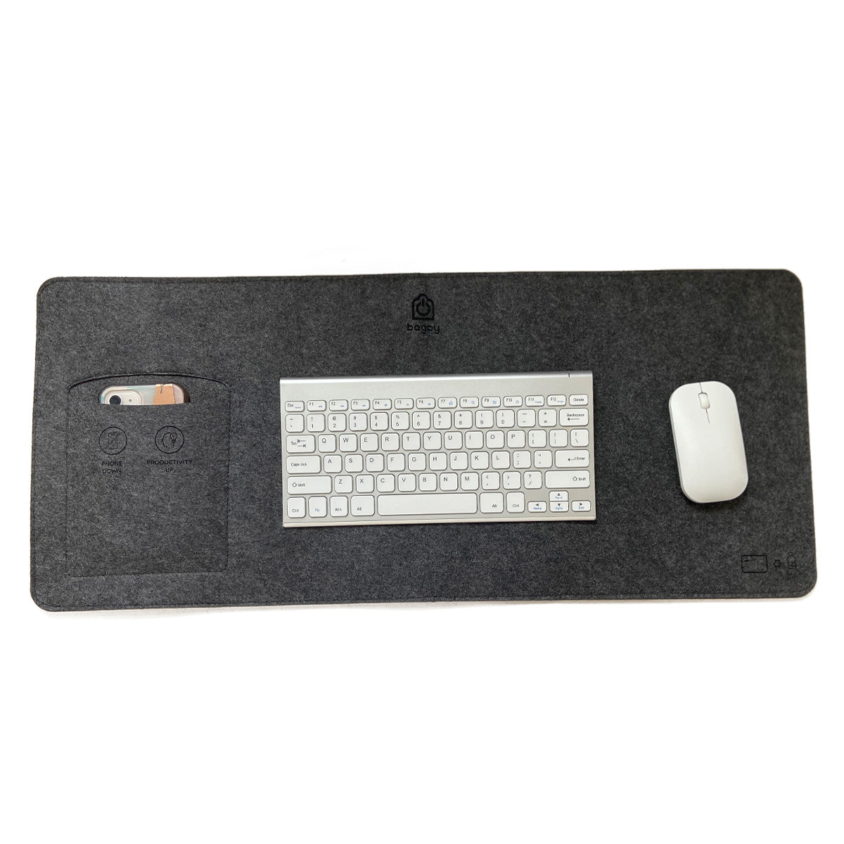 Bagby MAT No-Phone Desk Pad - Focus-Enhancing Workspace Organizer