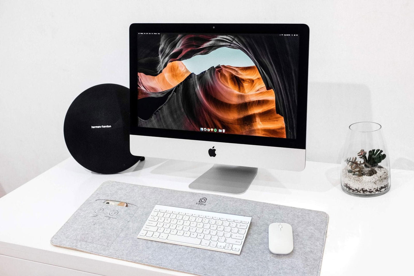 Bagby MAT No-Phone Desk Pad - Focus-Enhancing Workspace Organizer