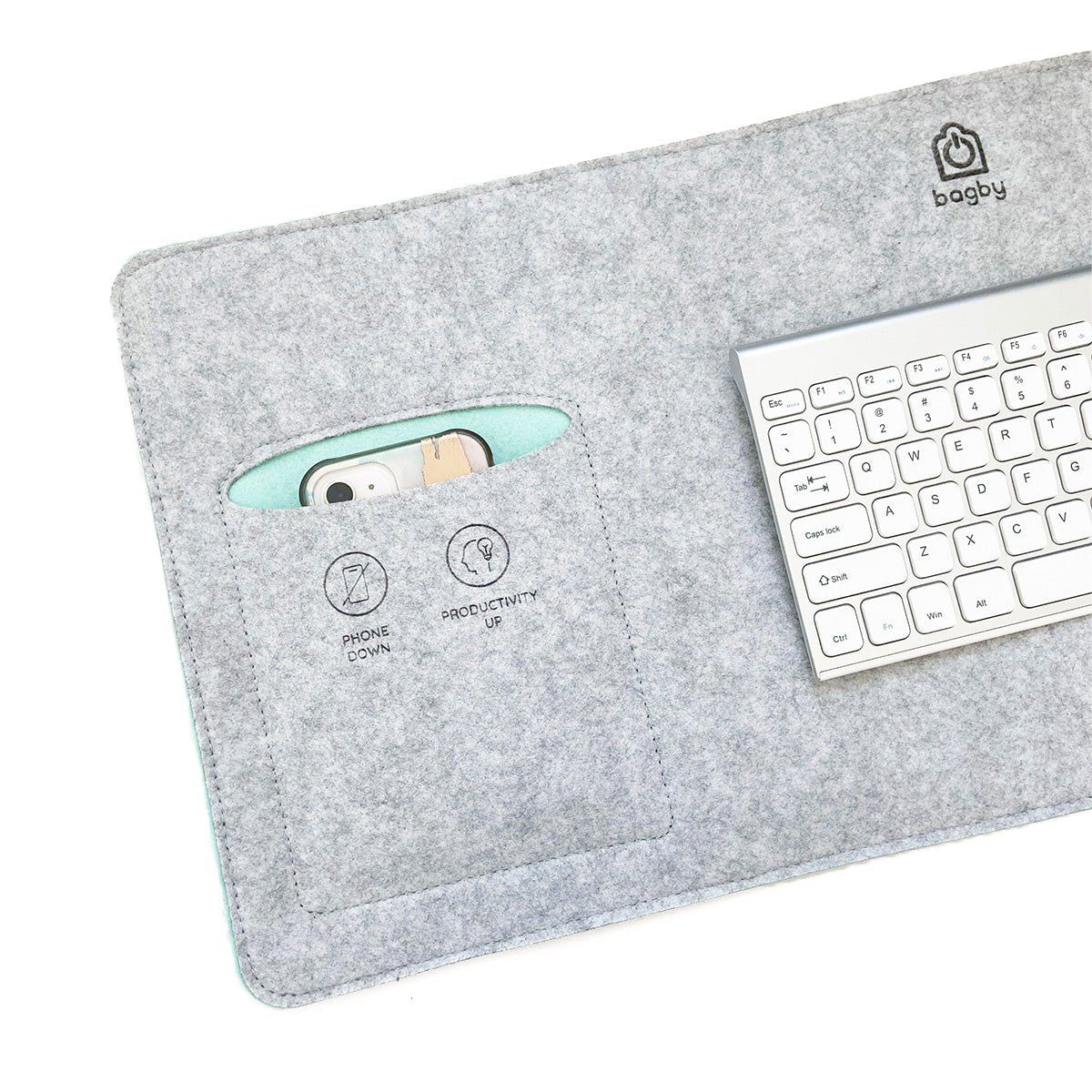 Bagby MAT No-Phone Desk Pad - Focus-Enhancing Workspace Organizer