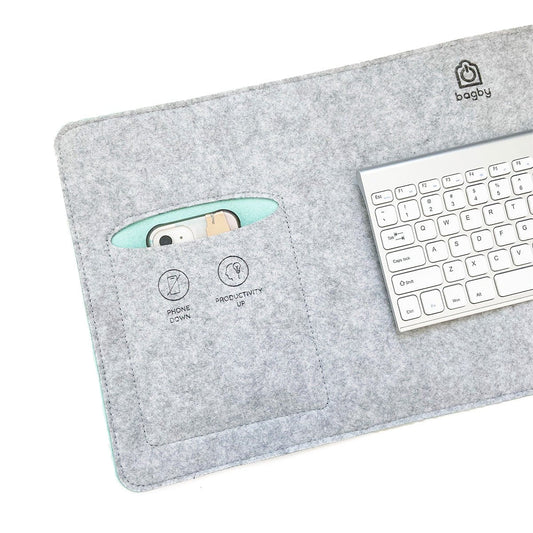 Bagby MAT No-Phone Desk Pad - Focus-Enhancing Workspace Organizer