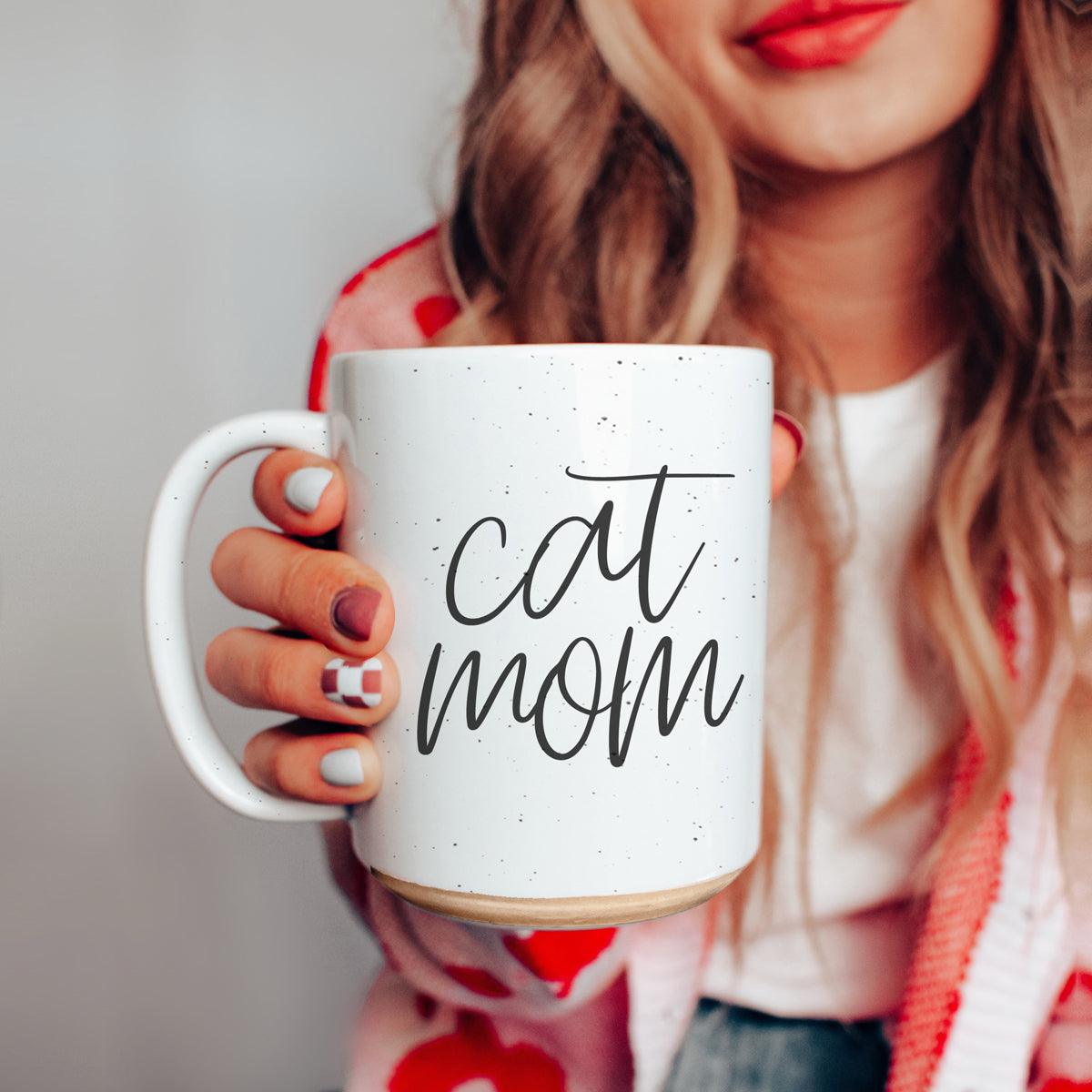 Cat Mom 16oz Double Wall Ceramic Mug
