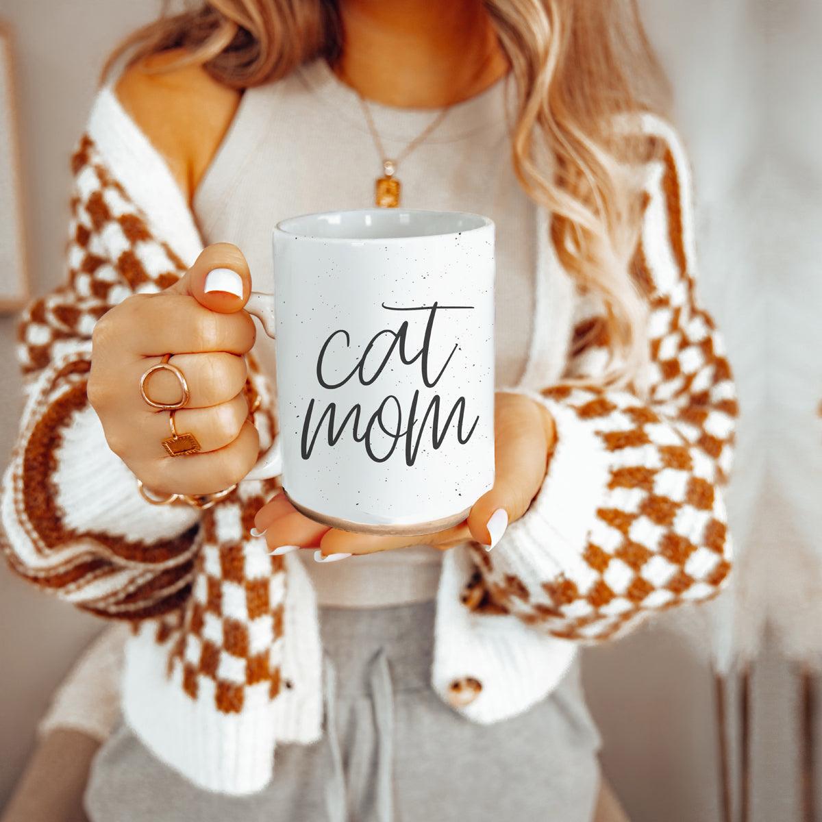 Cat Mom 16oz Double Wall Ceramic Mug