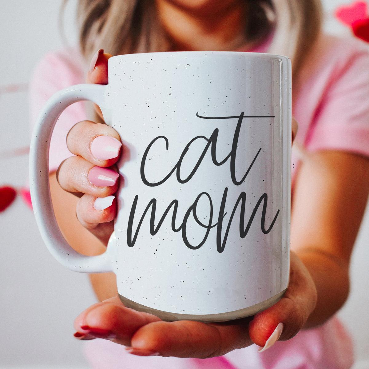 Cat Mom 16oz Double Wall Ceramic Mug