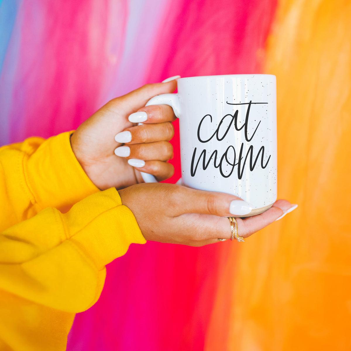 Cat Mom 16oz Double Wall Ceramic Mug