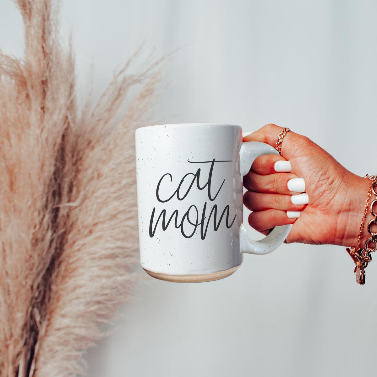 Cat Mom 16oz Double Wall Ceramic Mug
