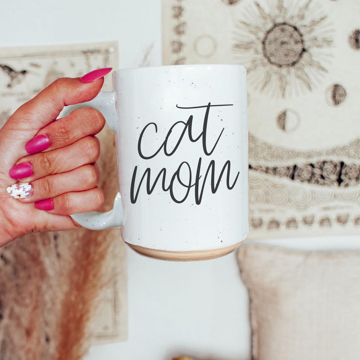 Cat Mom 16oz Double Wall Ceramic Mug