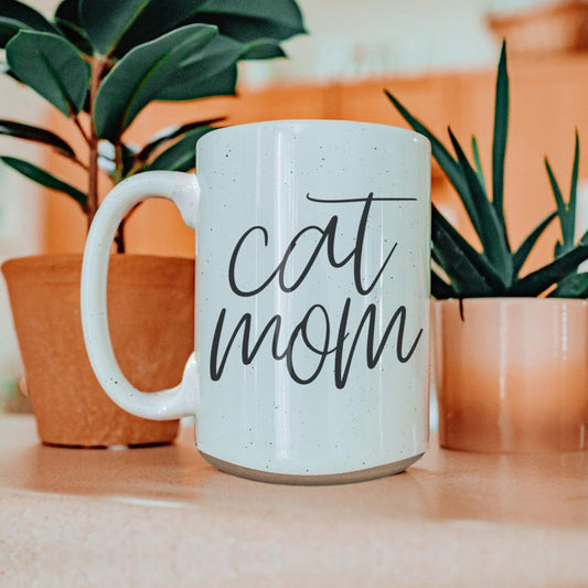 Cat Mom 16oz Double Wall Ceramic Mug