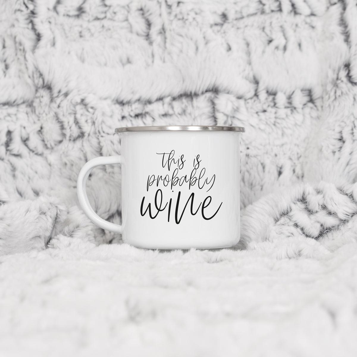 Coffee Before Adulting 18oz Metal Campfire Mug