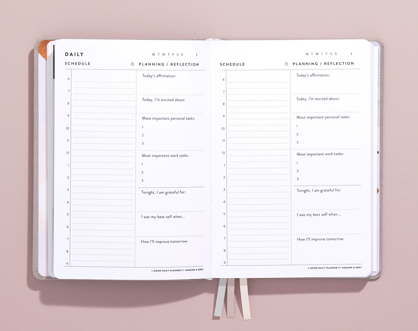 A Good Daily Planner - 6-Month Undated Planner