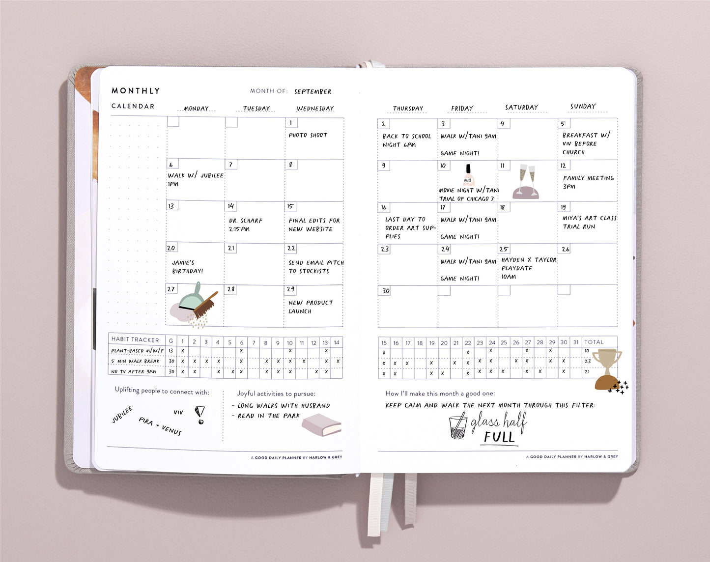 A Good Daily Planner - 6-Month Undated Planner