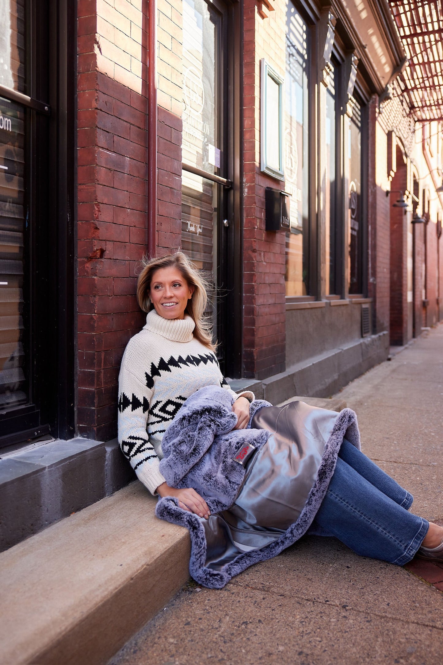 City Mink Waterproof Faux Fur Lap Blanket