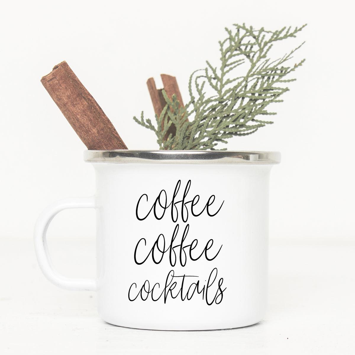 Coffee Before Adulting 18oz Metal Campfire Mug