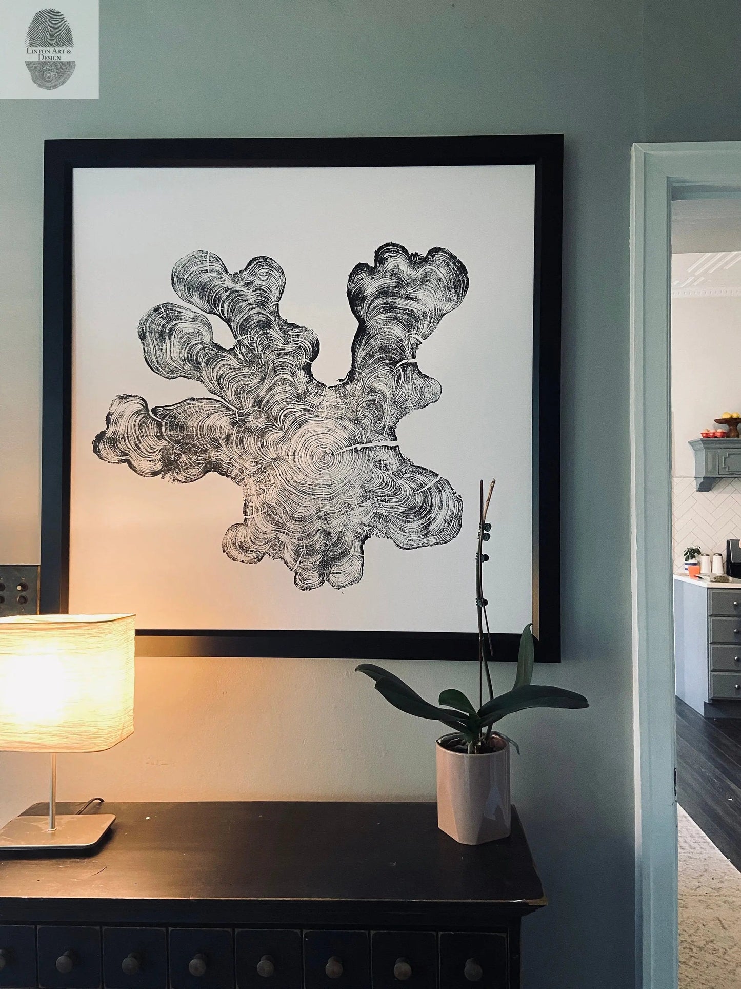 Florida Cypress Tree Ring Print - 36x36