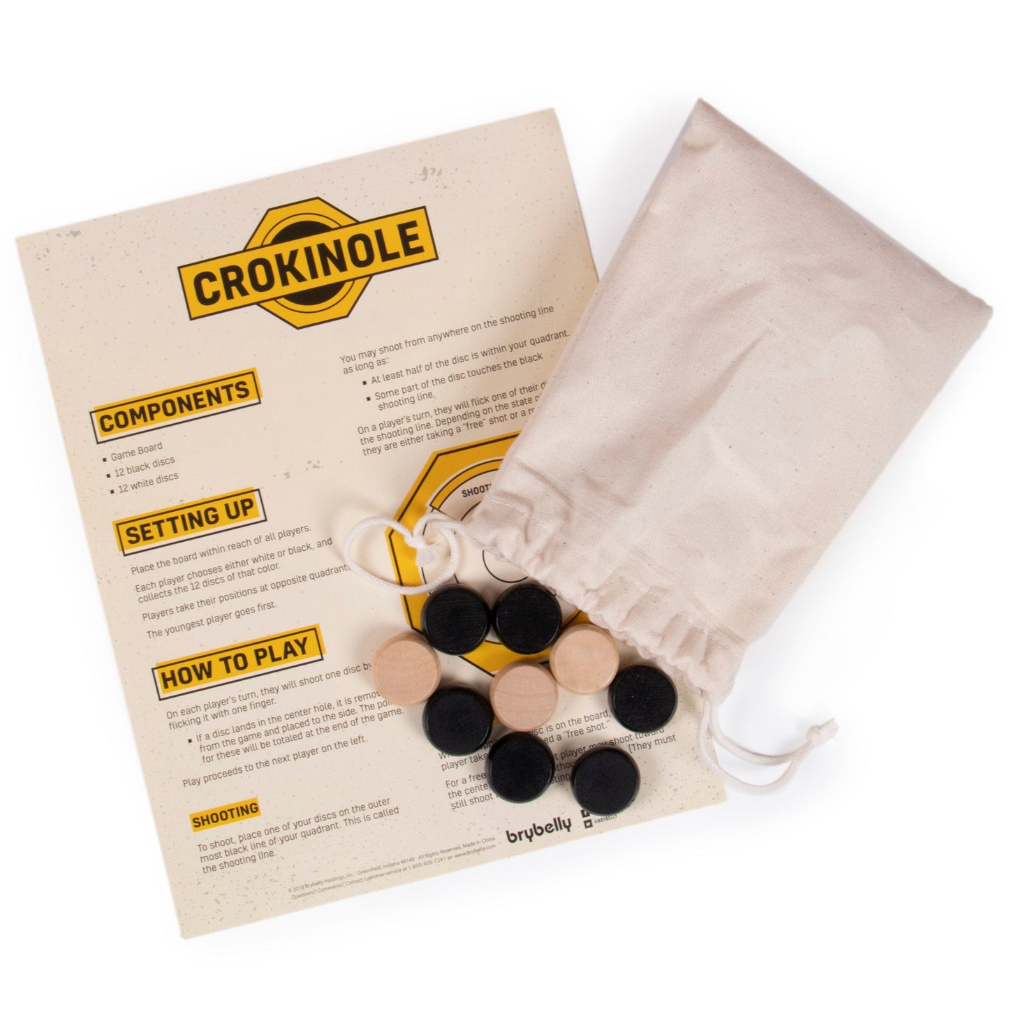 Tournament Crokinole Board - 30 Inch Classic Game