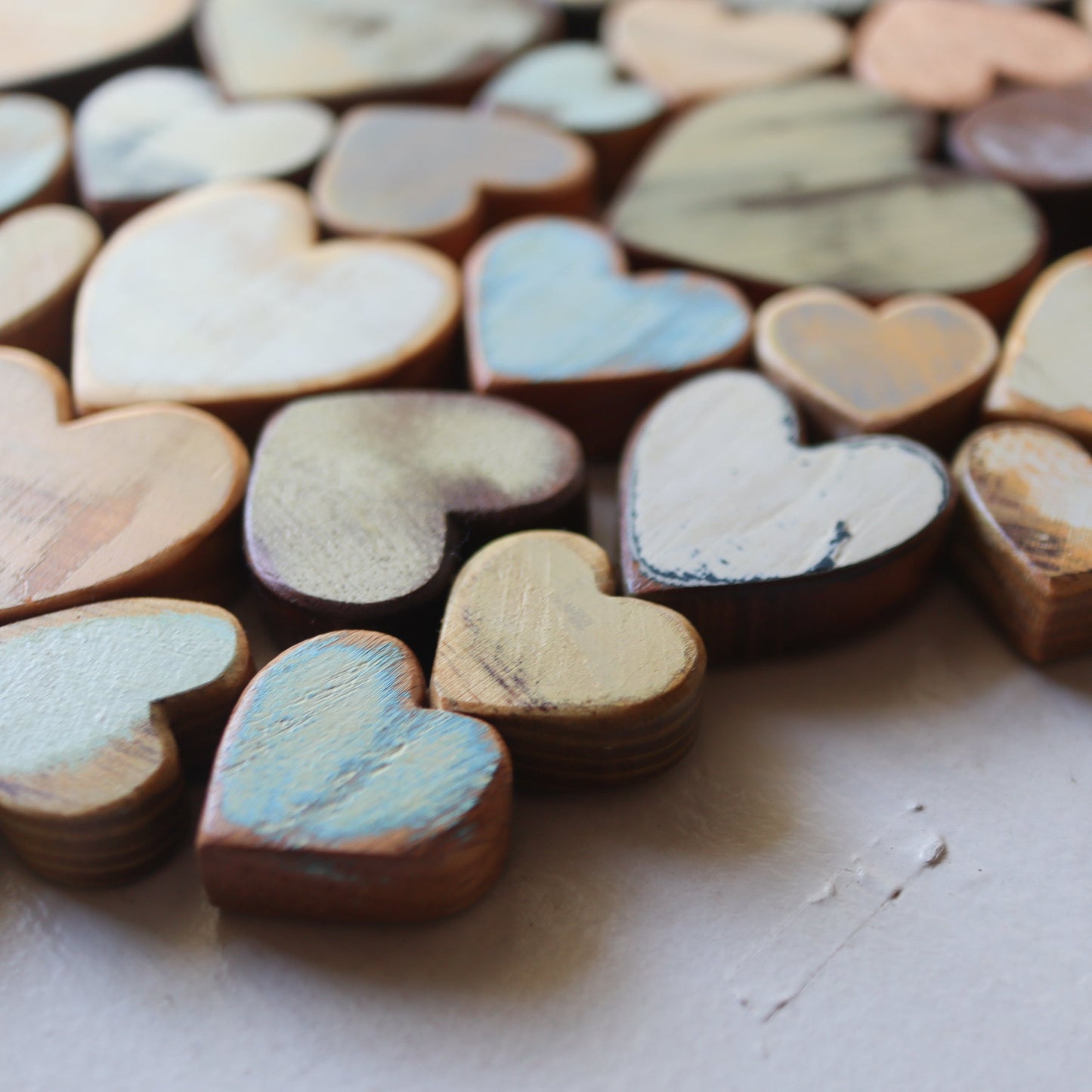 Heart of Hearts Wood Art - Handmade Reclaimed Wood Mosaic