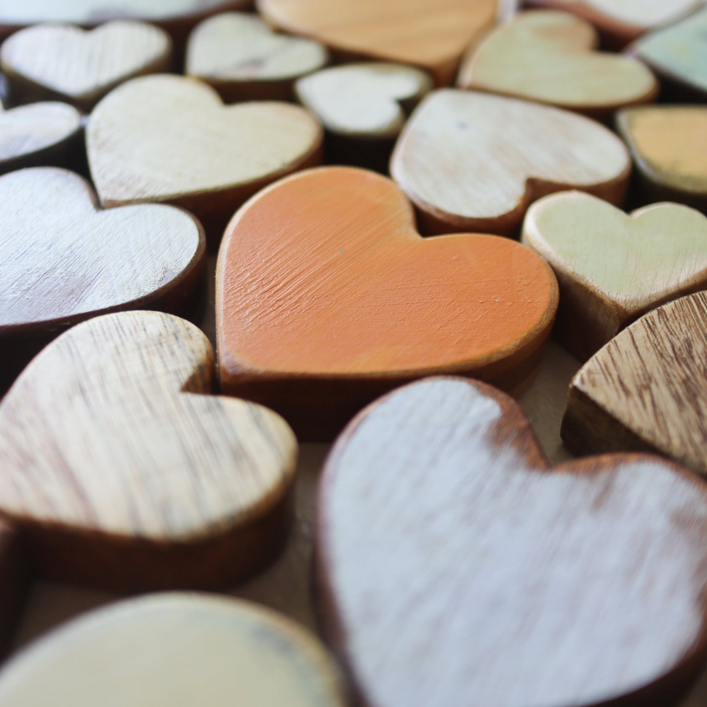 Heart of Hearts Wood Art - Handmade Reclaimed Wood Mosaic