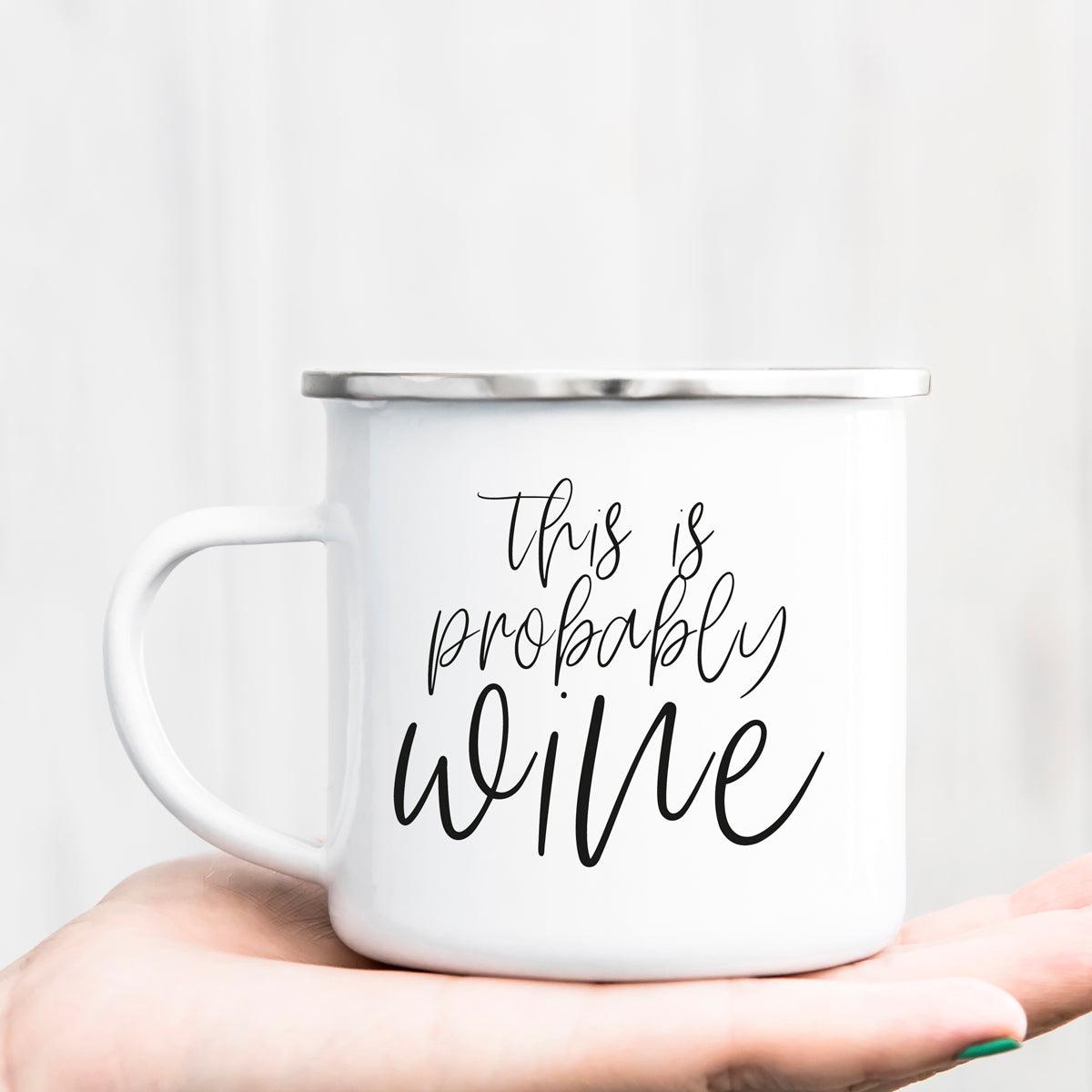 Coffee Before Adulting 18oz Metal Campfire Mug