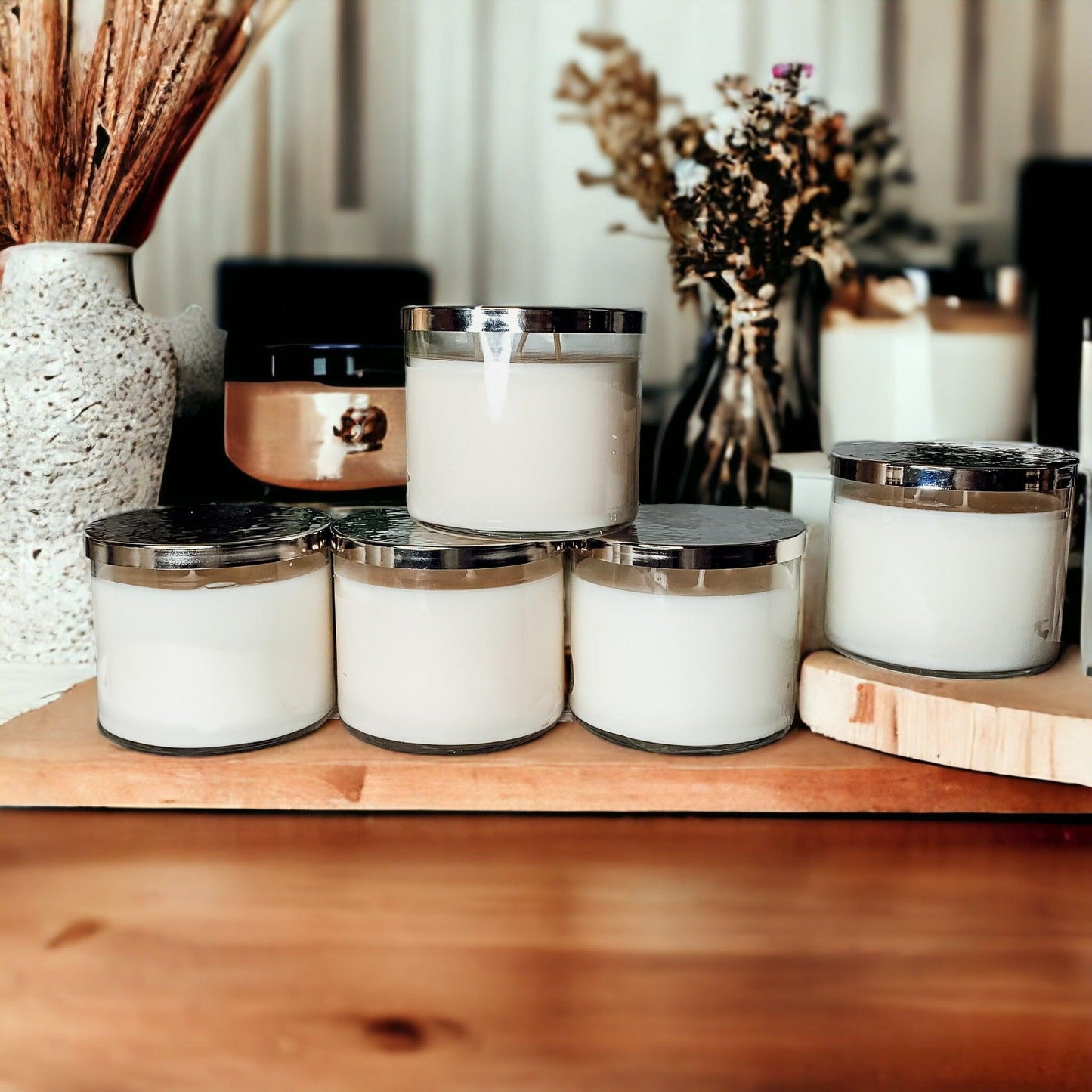 Simplistic 3-Wick Soy Candle - 14.5oz Unlabeled