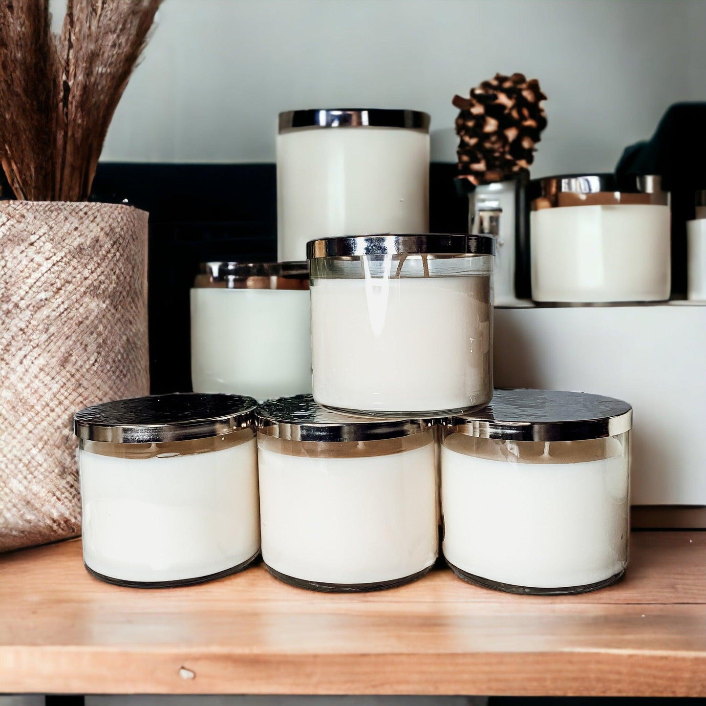Simplistic 3-Wick Soy Candle - 14.5oz Unlabeled