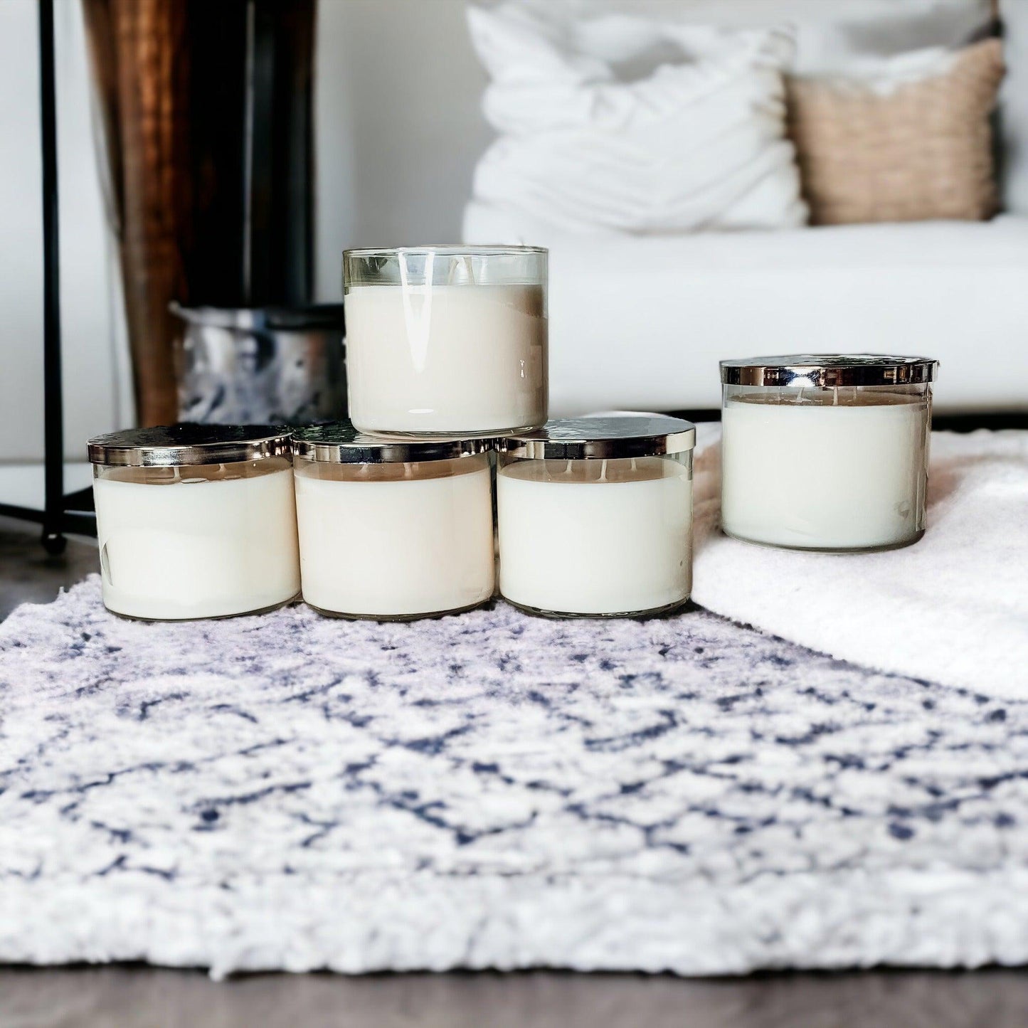 Simplistic 3-Wick Soy Candle - 14.5oz Unlabeled