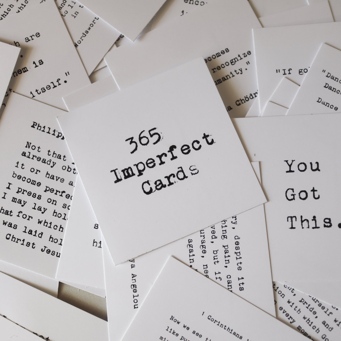 365 Imperfect Daily Inspiration Cards with Desk Stand