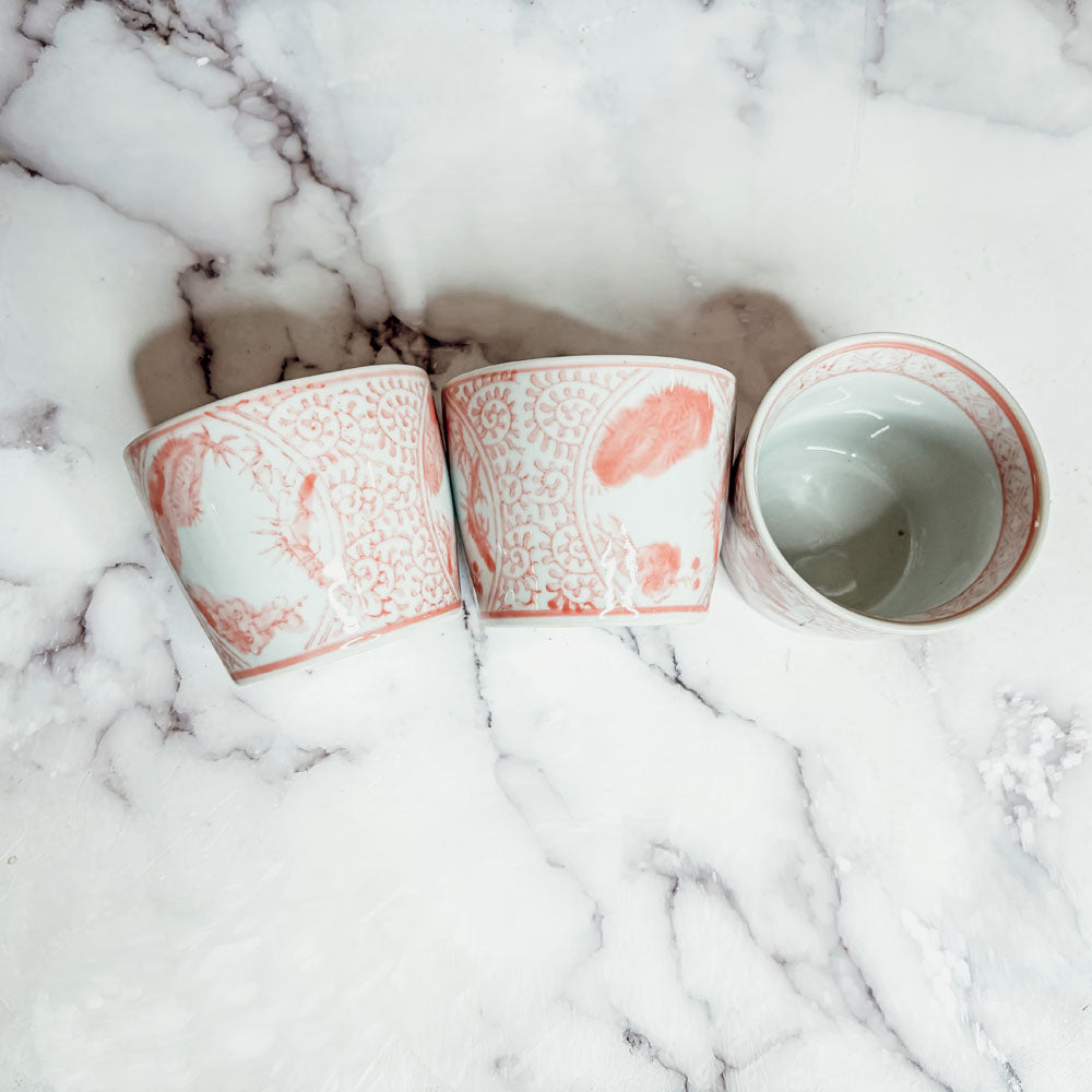 Mini Pink Hand-Painted Porcelain Cachepot