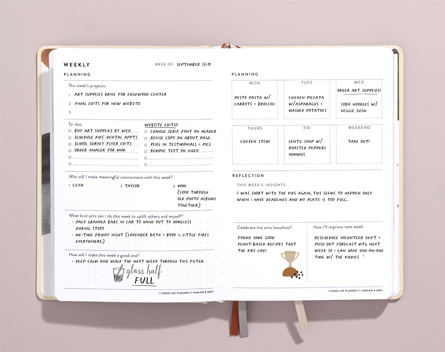 A Good Life Planner - 3-Month Undated Planner