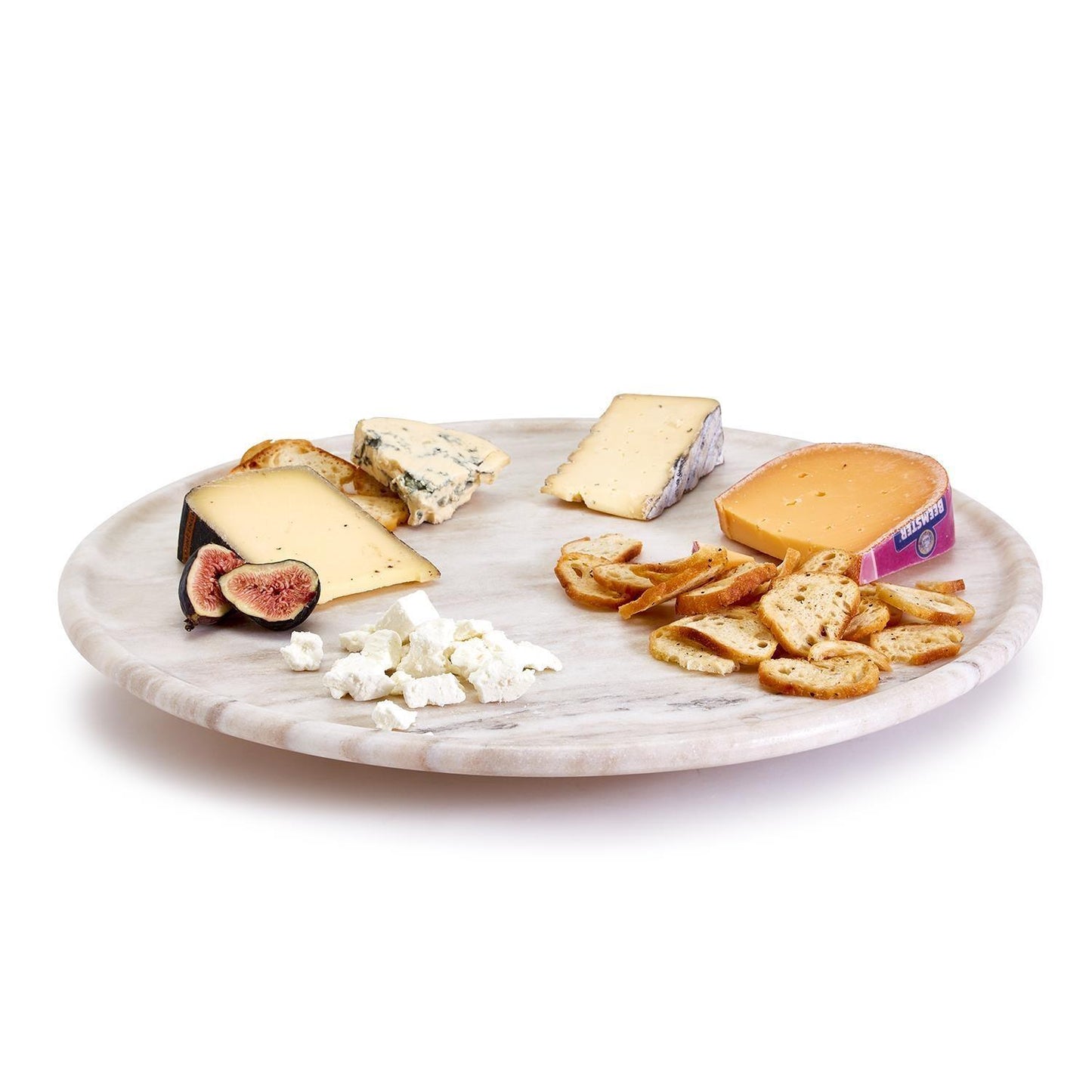 Marble Lazy Susan Rotating Board - 18" White Marble