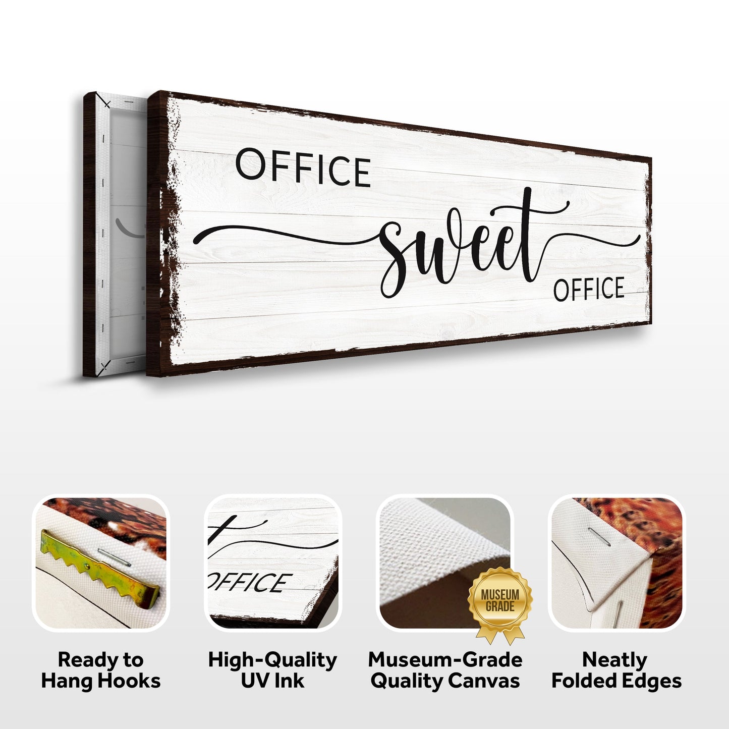 Office Sweet Office Canvas Wall Art - Premium Gallery Wrapped