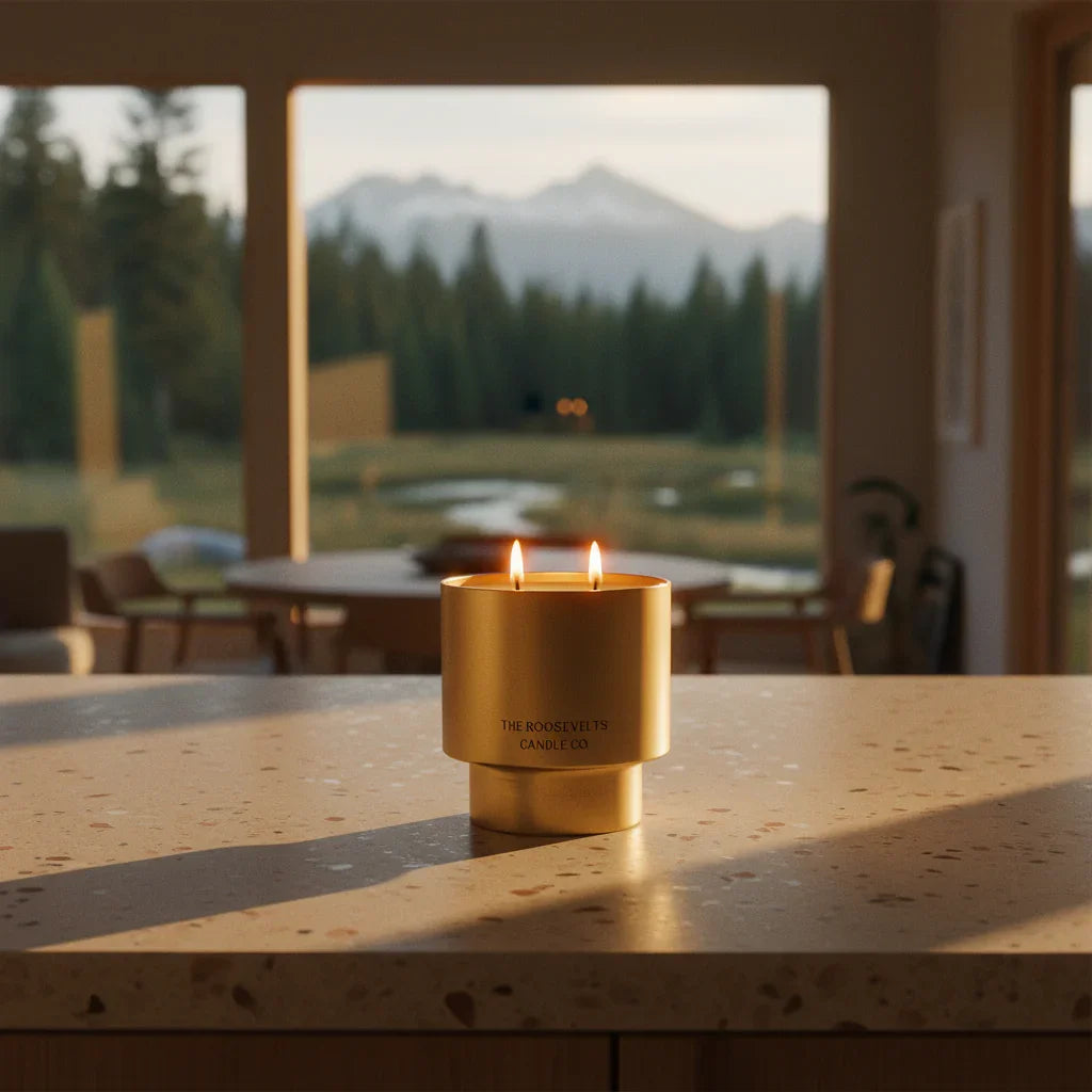 Jackson Hole Soy Candle - Petrichor Pine Leather Scent